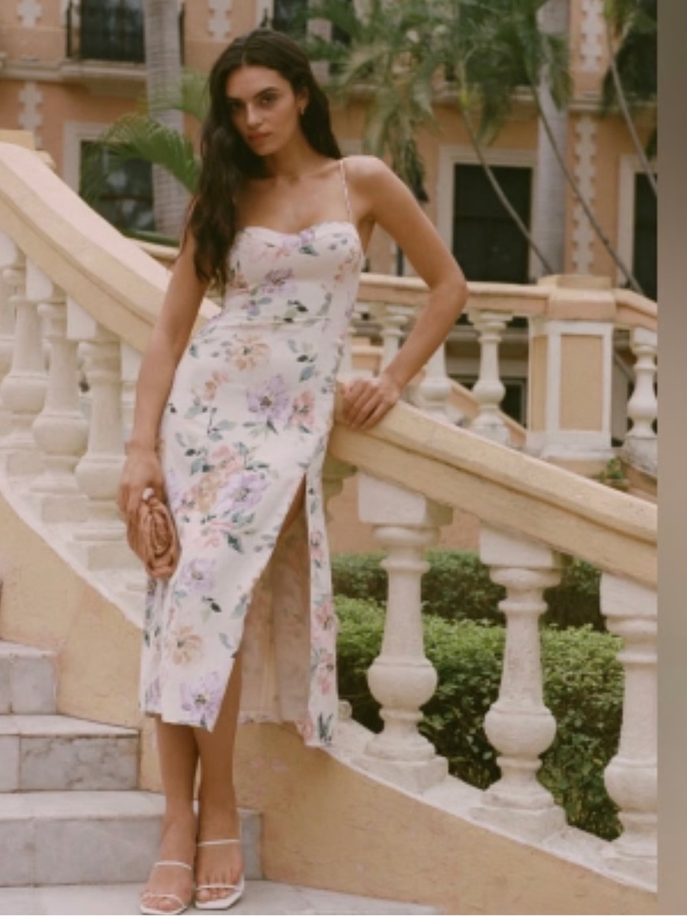 Abercrombie & Fitch Camile Floral Slip Maxi Dress